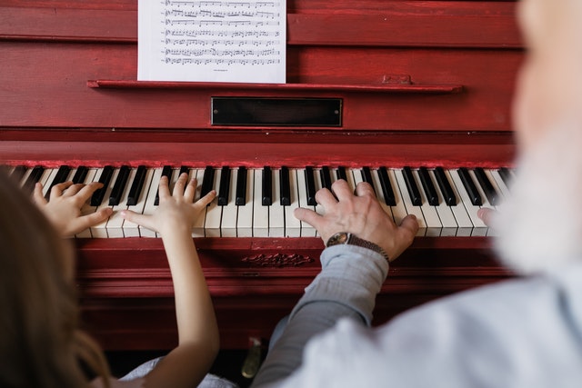 playing piano