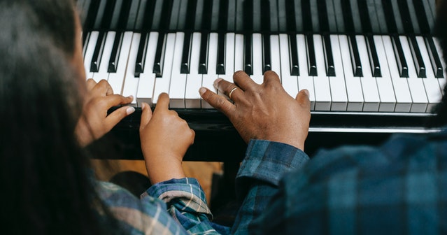 playing piano