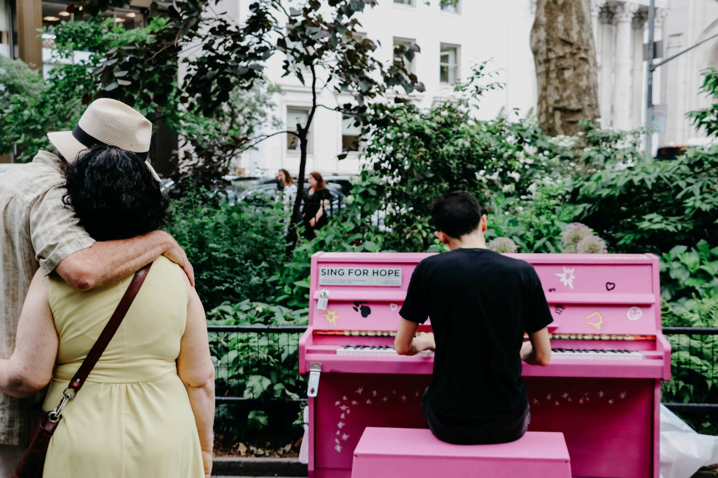 girl playing piano